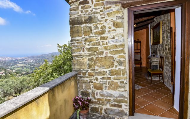 Kétágyas szoba Gocce d'Oro kertre vagy tengerre néző kilátással image 4 - B&B Casale San Martino | Laureana Cilento | Kampanien | Italien