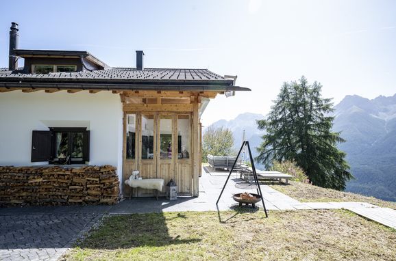 Aussenansicht, Chalet Flöna, Scuol, Graubünden, Schweiz