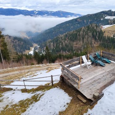 Terrasse, Fuxluckn Hüttn, Bad St. Leonhard, Kärnten, Kärnten, Österreich