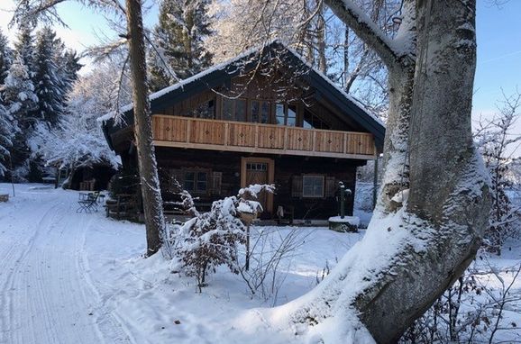 Winter, Hütte im Moor, Gstadt, Bayern, Bayern, Deutschland