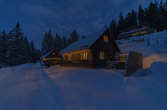 Winter, Almhütte Hebalm II, Pack, Steiermark, Steiermark, Österreich