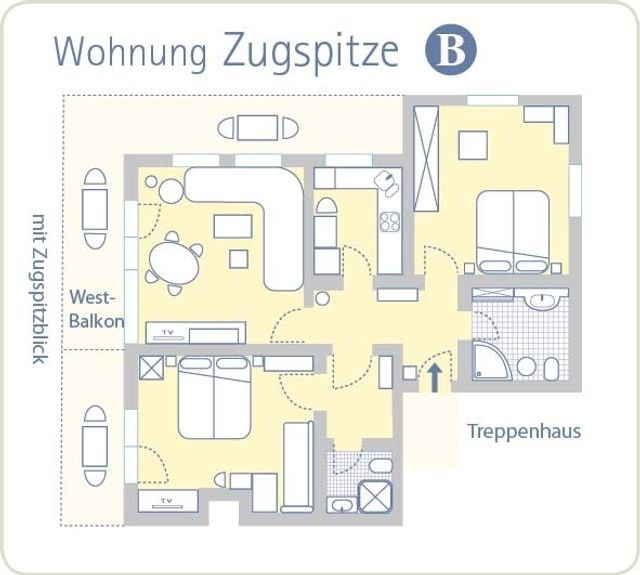 ***** Ferienwohnung Zugspitze Variante B image 8 - Gästehaus Ferienhaus Marianne 