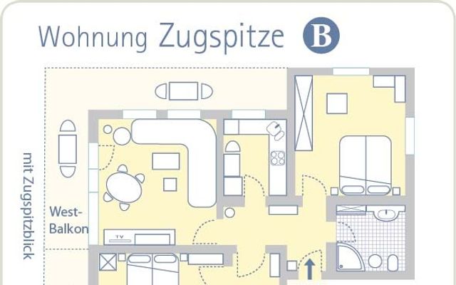 **** Vacation apartment Zugspitze Variant B image 8 - Gästehaus Ferienhaus Marianne 