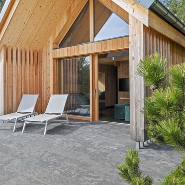 Terrace, Sissi Chalet Prinzessin, Cavareno, Trentino-Alto Adige, Italy