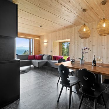 Dining table, Sissi Chalet Königin, Cavareno, Trentino-Alto Adige, Italy