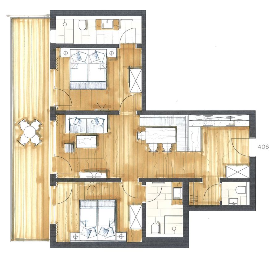 Apartment B Royal image 7 - Ferienanlage Central GmbH