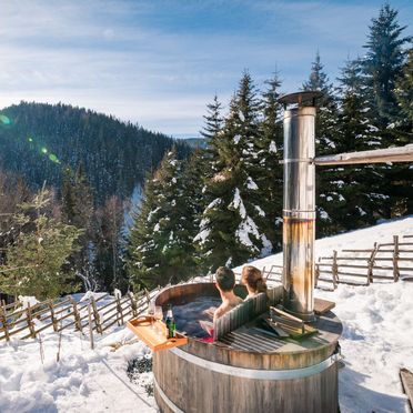 Winter, Bergchalet Kuhgraben, Bad St. Leonhard, Carinthia , Austria