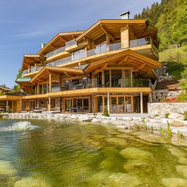 Sommer, Chalet Residenz Mühlermoos - Bergpanorama, Ramsau im Zillertal, Tirol, Österreich