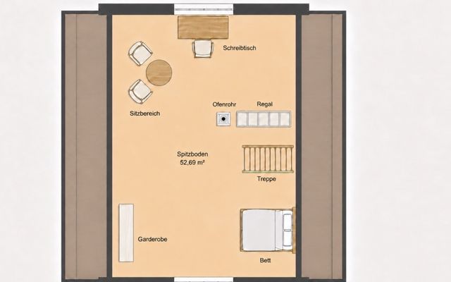 Grundriss Spitzboden