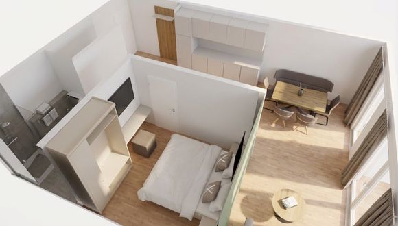 Apartment 1 Schlafzimmer mit  Terrasse Zimmerbild #3