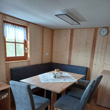 Dining area, Stauder-Hütte, Greifenburg, Carinthia , Austria