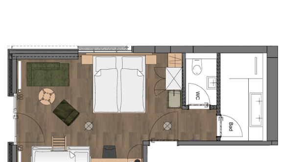 Comfort Doppelzimmer Schwarzwald "Maxi" Balkon Zimmerbild #4