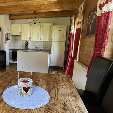 Esstisch, Ferienhaus Mörthandrä, Hirschegg, Steiermark, Österreich