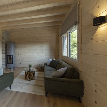 Wohnbereich mit Couch, Chalet Kremstalblick, Neuhofen an der Krems, Oberösterreich, Österreich