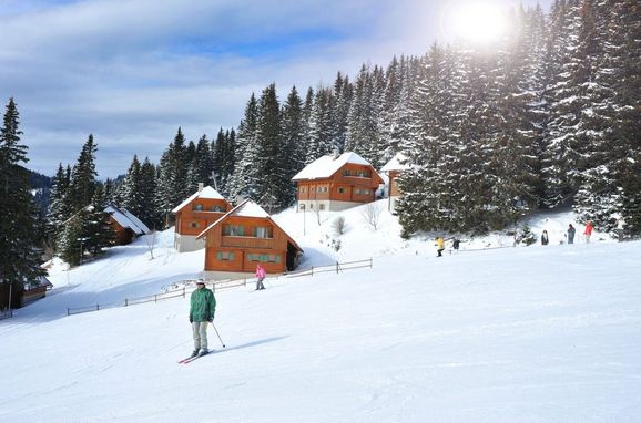 Winter, Almdorf Klippitztörl, Bad St. Leonhard, Kärnten, Österreich