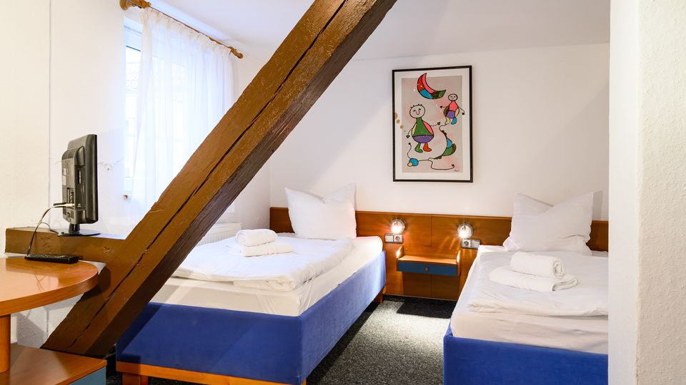 Doppelzimmer mit Einzelbetten