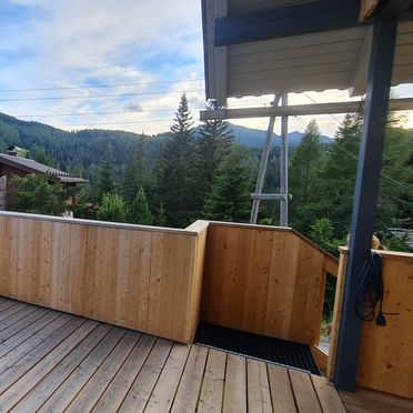 Aussicht von der Terrasse, Almhütte Sunset, Glödnitz, Kärnten, Österreich