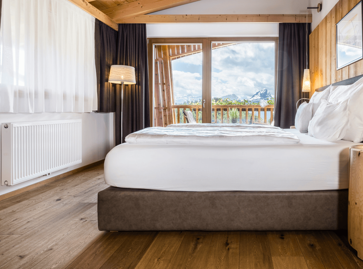 BIO HOTEL Gran Fodà:  Comfort Panorama Zimmer - Alpine Hotel Gran Fodà, St. Vigil in Enneberg, Dolomiten, Trentino-Südtirol, Italien