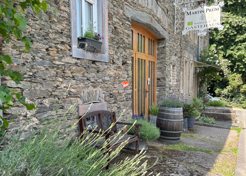 Bio Boutique Hotel Prüm: Hoteleingang - Bio Boutique Hotel Prüm, Brauneberg, Mosel, Rheinland-Pfalz, Deutschland