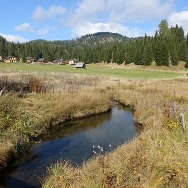 Sommer, Hüttendorf Flattnitz Typ II, Glödnitz, Kärnten, Österreich